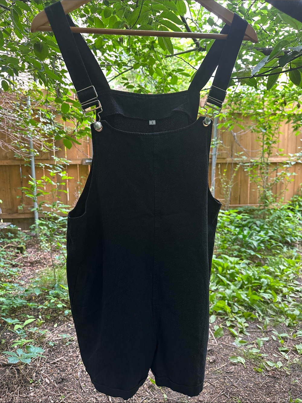 Black Overalls Romper